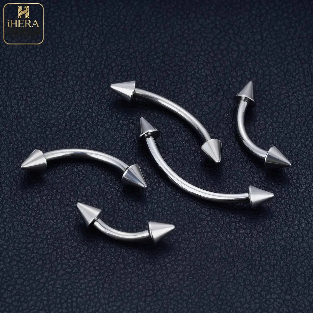 1/5PC G23 Titanium Nose Rings Piercings Lip Eyebrow Ear Septum Helix Cartilage Septum Body Jewelry Piercing Labret Nariz C Rod