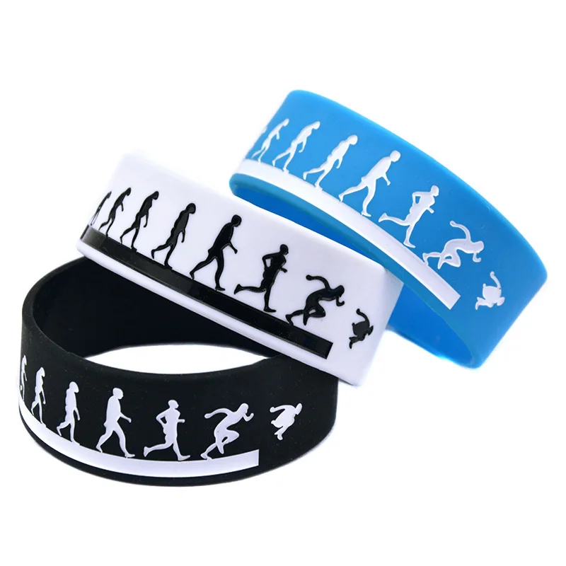 1 Stück 1 Zoll Breites Parkour Sport Motivations-Armband Ich Verspreche Silikon-Armband für Fitness – Detail 3