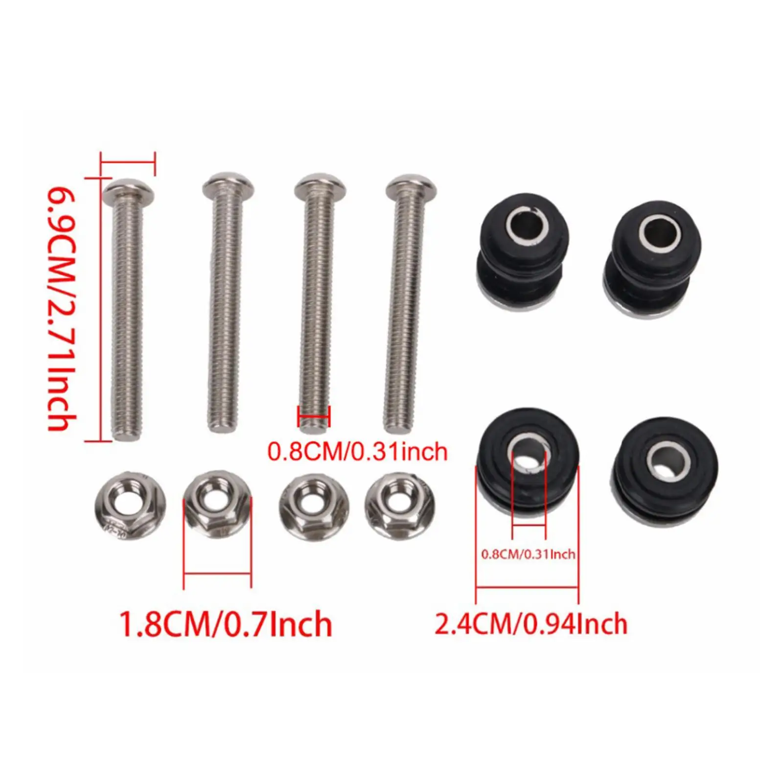 

Docking Hardware Kit 4-Point Detachable Fit for Harley Models 00-17