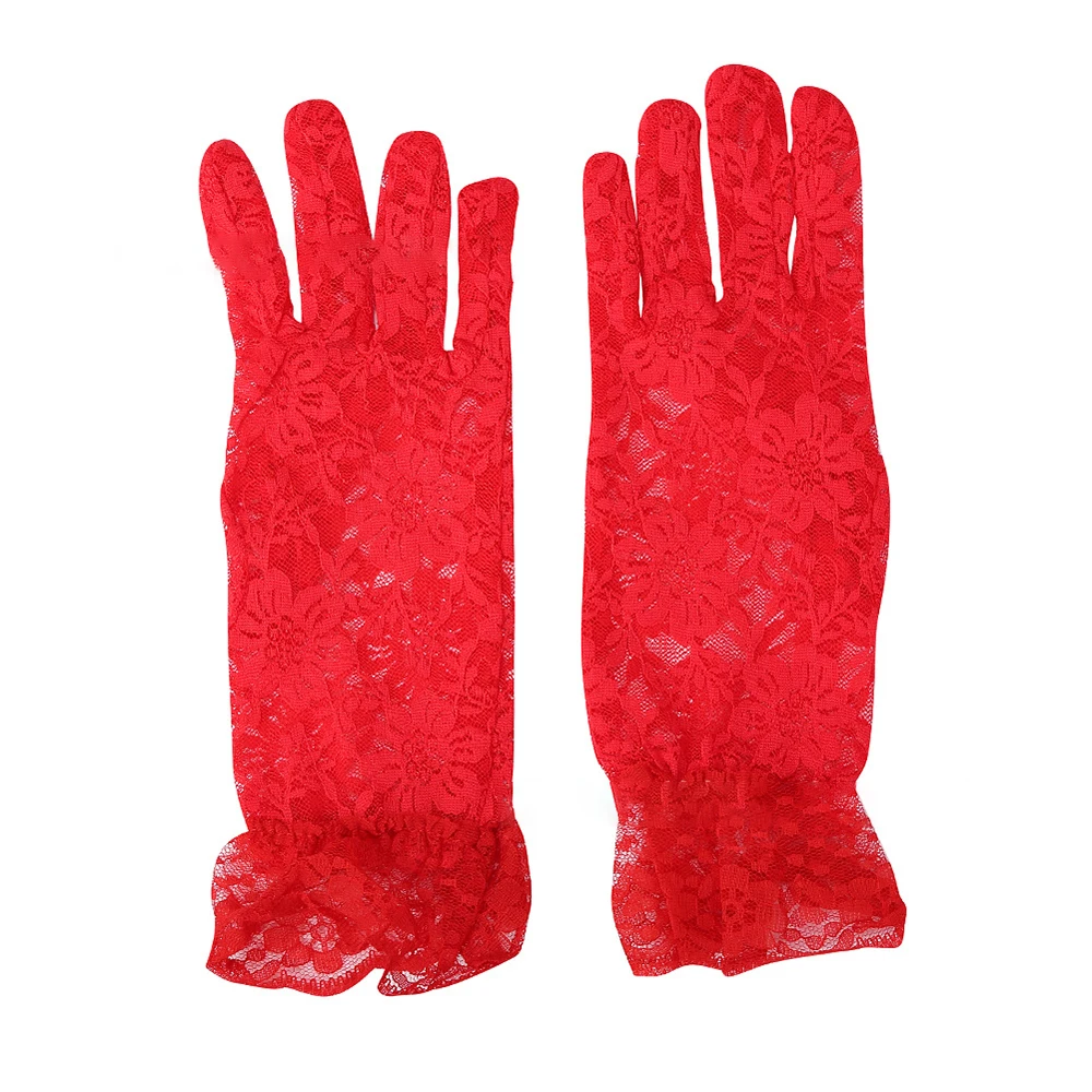 

Fashionable Hot Sale Outdoor Daily Indoor Women Gloves Mitten Party Polyester Stretch Wedding Breathable Dress