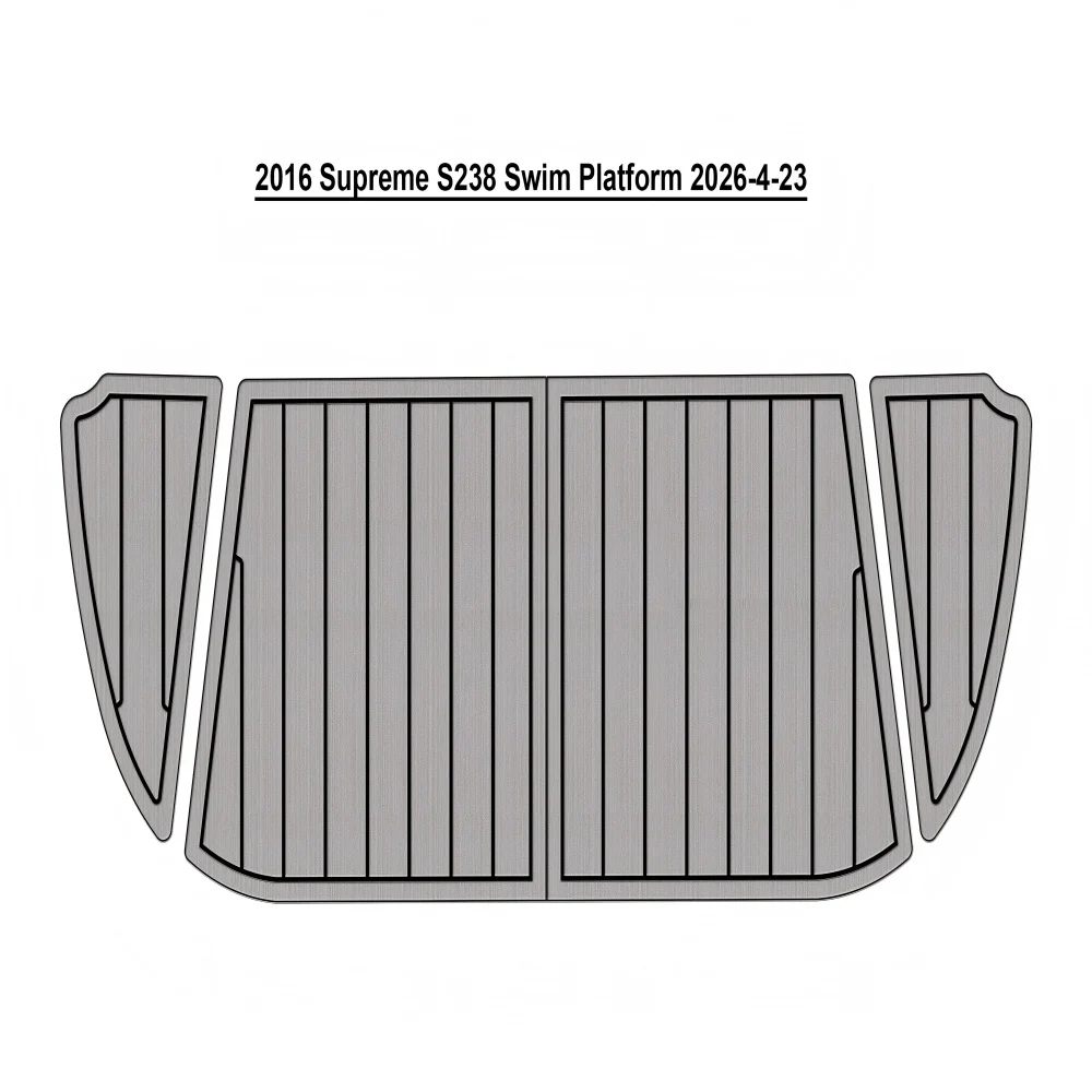 

2016 Supreme S238 Swim Platform Pad Boat EVA Foam Faux Teak Deck Floor Mat SeaDek MarineMat Gatorstep Style Self Adhesive