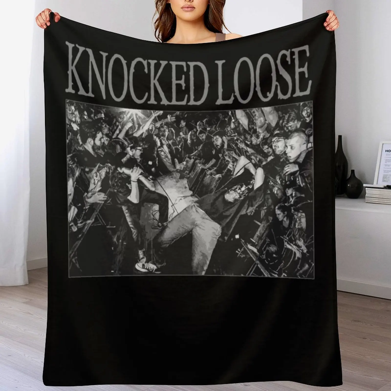

Knocked Loose - Higher Power Throw Blanket Weighted Stuffeds valentine gift ideas Blankets