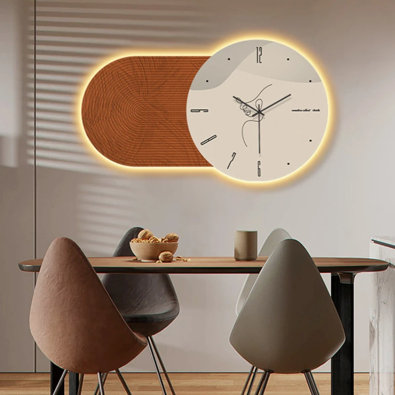 

Nordic net celebrity LED luminous clock wall clock living room home fashion modern minimalist creative decoration clock