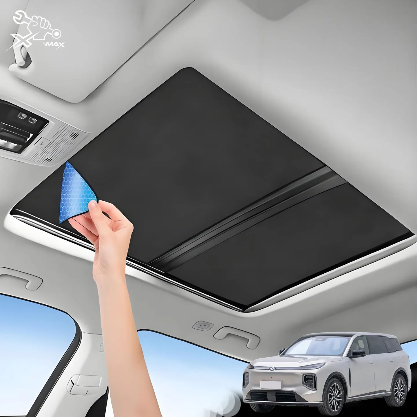 

Солнцезащитный козырек для люка автомобиля Changan Nevo Q07 2025-2026, на заказ, для стеклянной крыши, теплоизоляция, аксессуар для интерьера