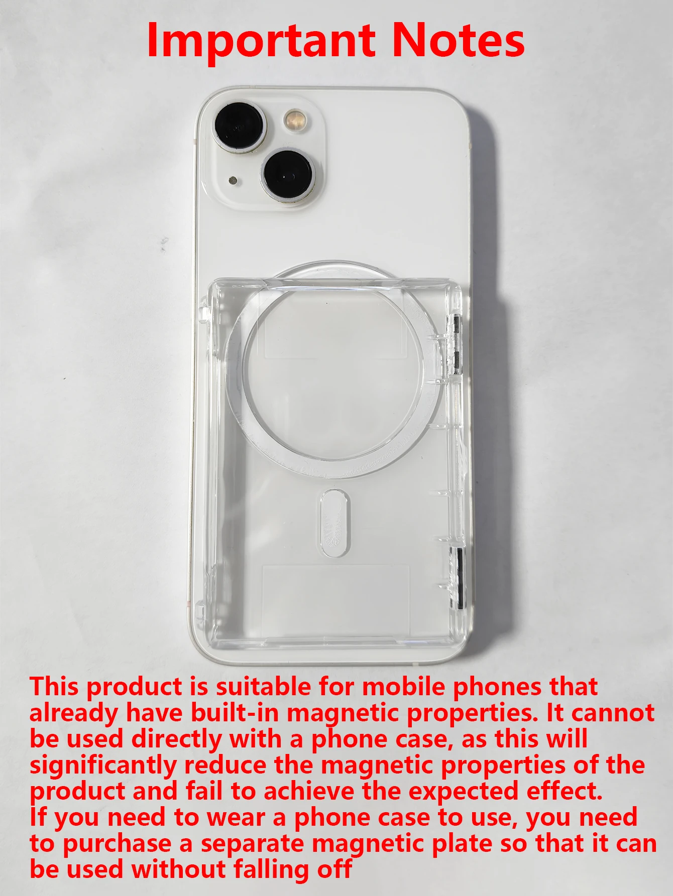 1Pc Magsafe Transparent Wallet - Document Holder Stand recension och pris