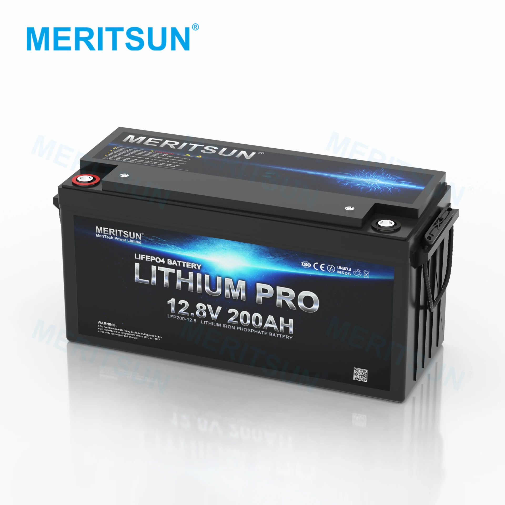 

MERITSUN Lifepo4 BMS Lithium Battery Pack 12v 24V 100ah 120ah 150ah 200ah 300ah Lifepo4 Lithium Ion Battery 12v