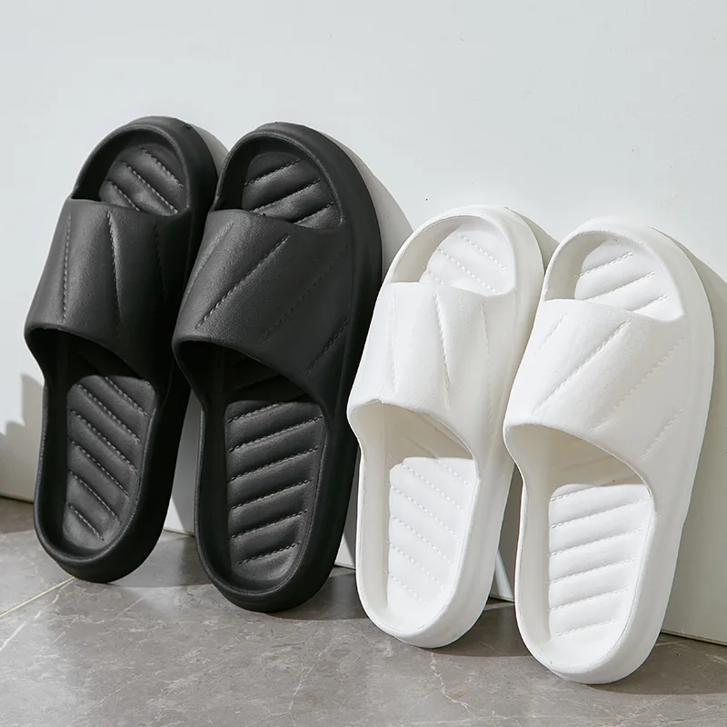 EVA รองเท้าแตะสตรีใหม่ลื่นลายตกแต่งห้องน้ํารองเท้าแตะน่ารักรองเท้าสบายๆกลางแจ้งเดิน