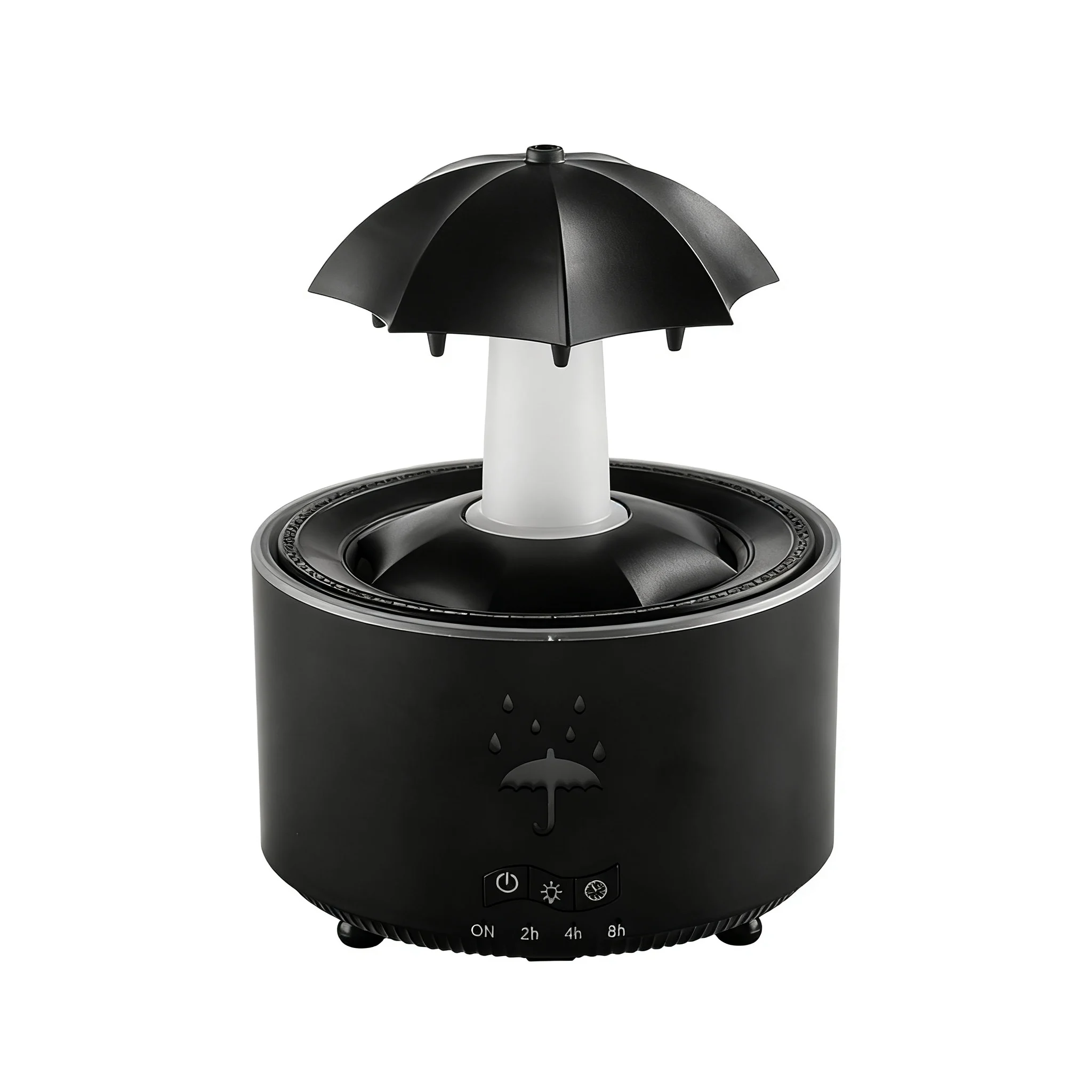 Rain Humidifier Oil Diffuser 7 Colors LED Remote Control With Intelligent Smart Timer Auto Shut Off