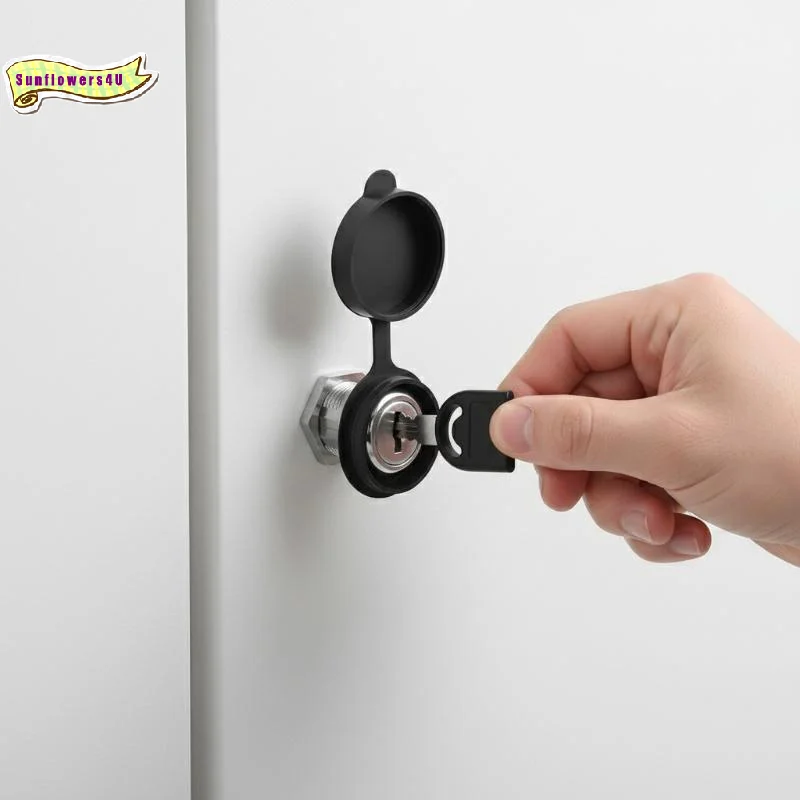 Zinc Alloy Cam Lock Stainless Waterproof Cover Mailbox Cabinet Drawer  Security Latch