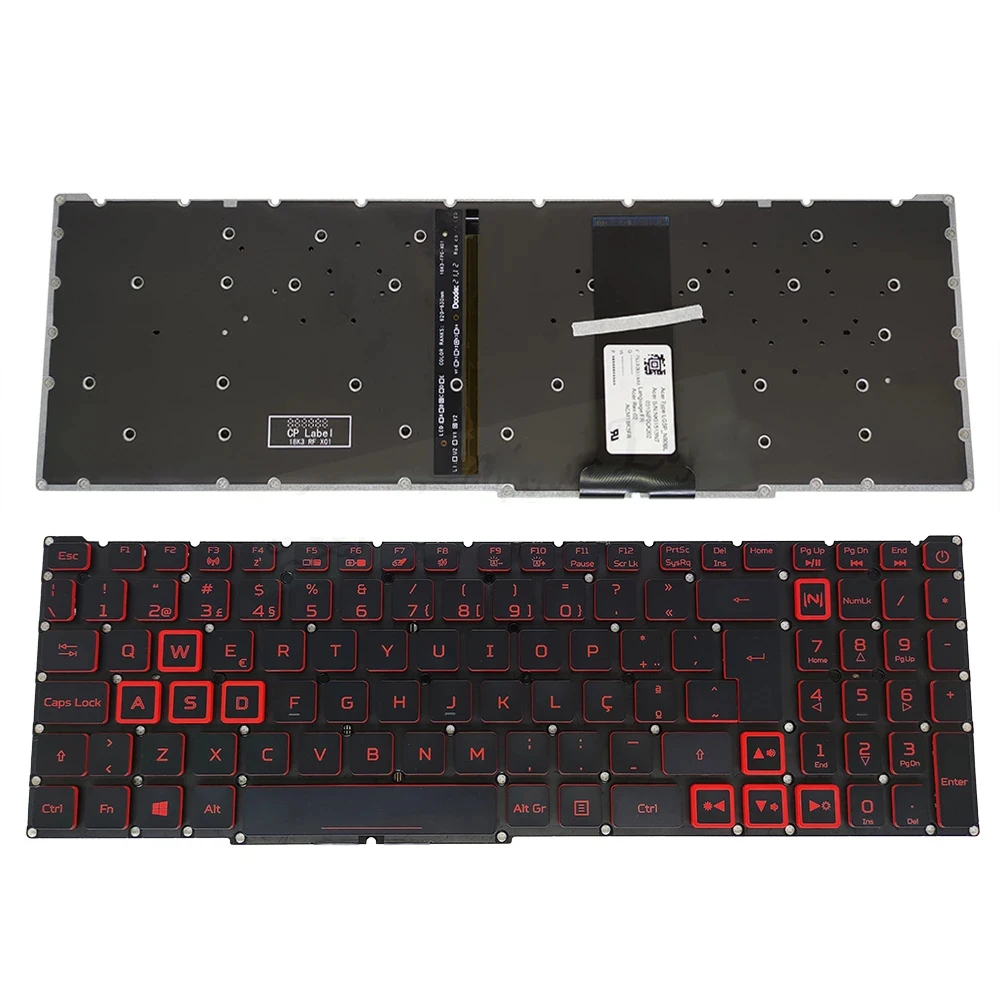 

Клавиатура для ноутбука Acer Nitro 5 N18C3 N18C4 LG5P-P90BRL NKI1513N7 ACM18K3BR PK132H11A03