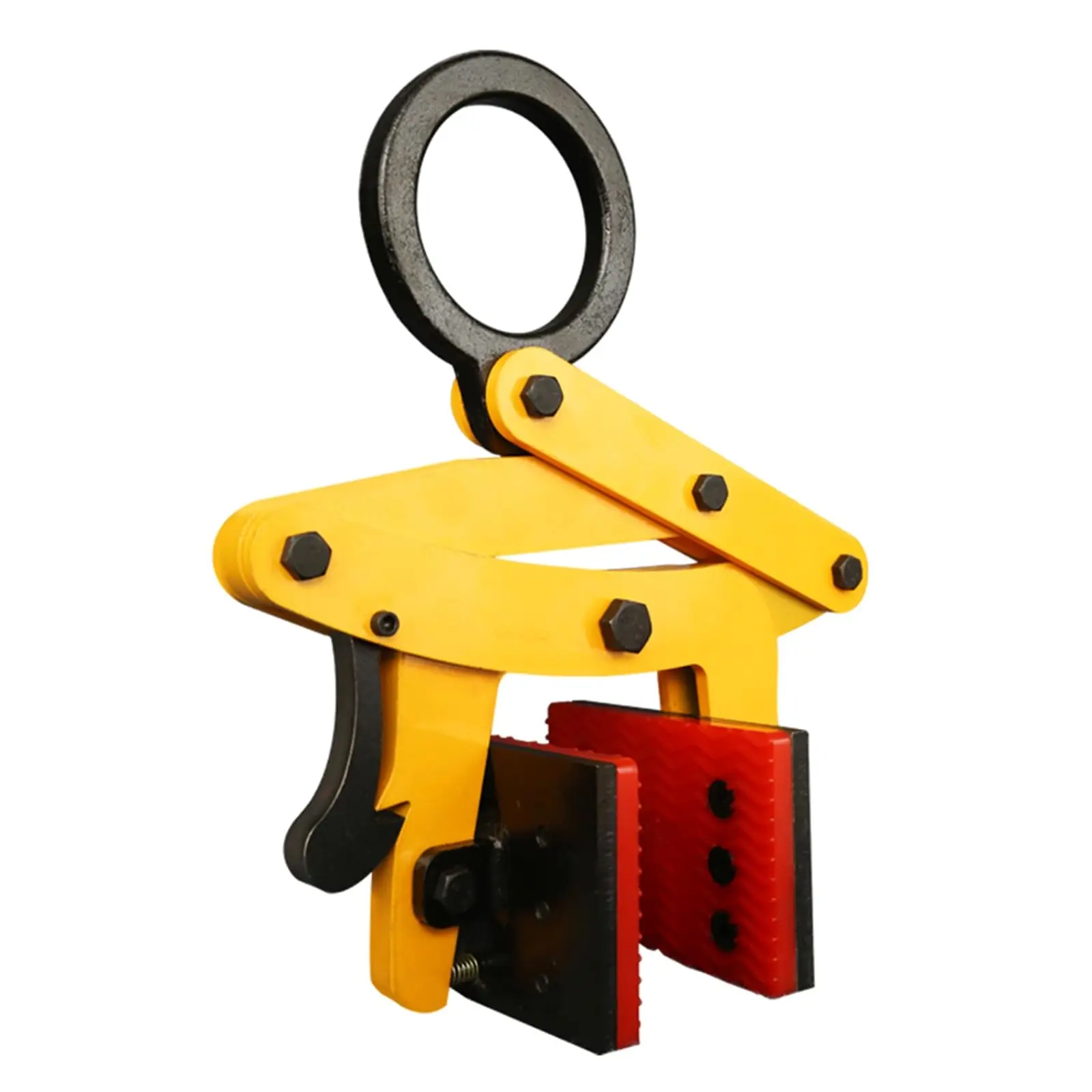 Sheet Steel Lifting Clamp Stone Carrying Clamps for Lumber Plate/Plywood/Granite Slab Hoisting High Load-Bearing Yellow Scissor