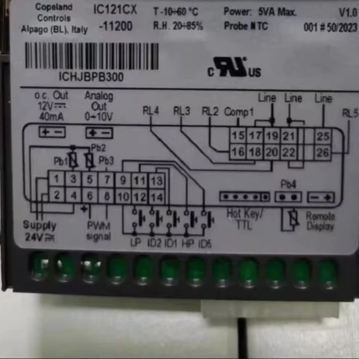 Controlador de temperatura del termostato digital IC121CX-11200 para refrigeración