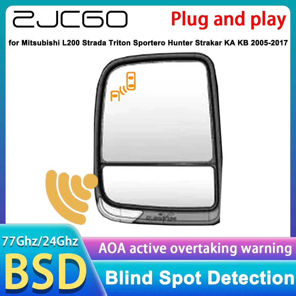 for Mitsubishi L200 Strada Triton Sportero Hunter Strakar KA 2005-2017 Blind Spot Warning Detection Lane Change Assist LCA BSW
