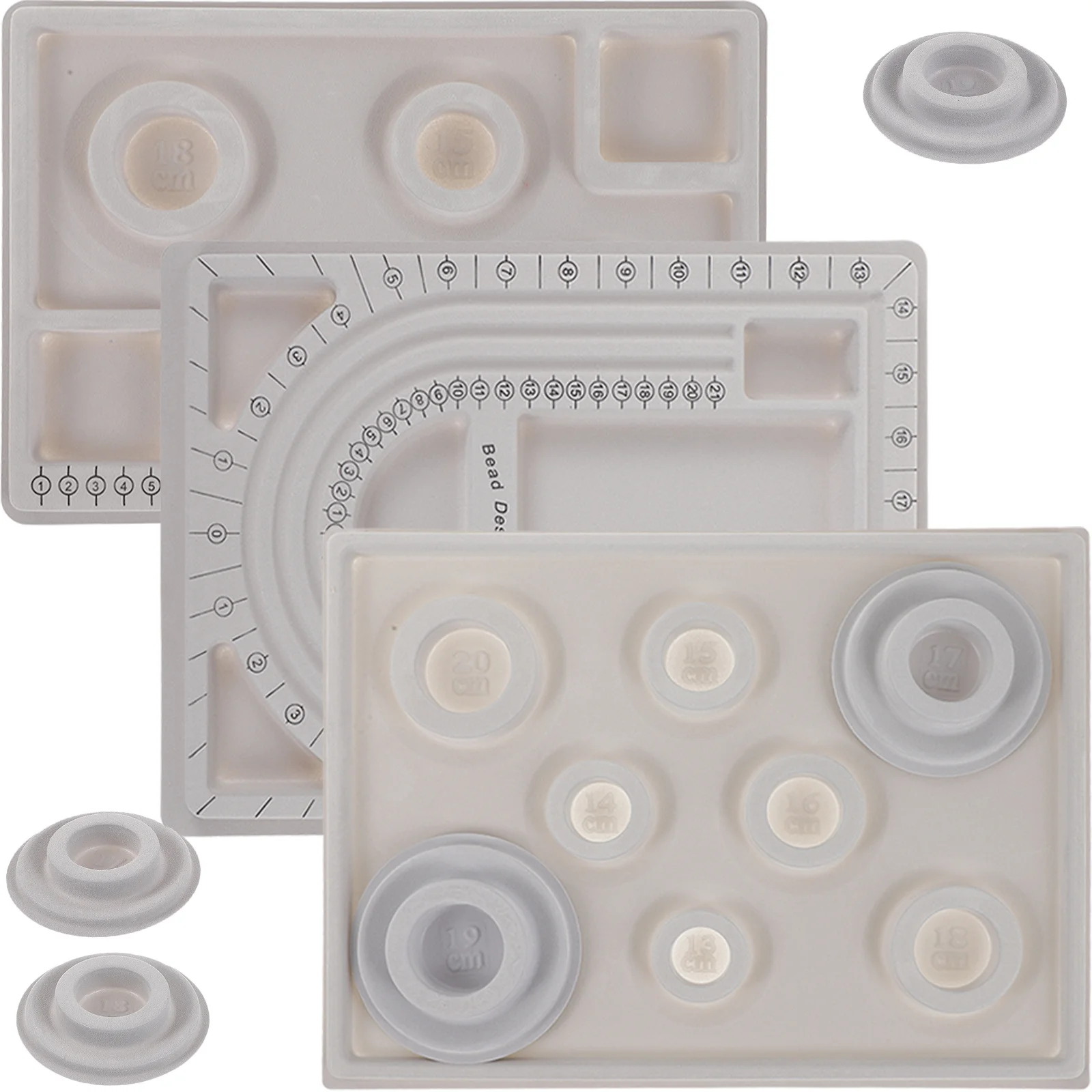 1 مجموعة حبة تصميم مجلس مجوهرات تصميم صينية سيليكون الديكور مجلس قلادة سوار أداة القياس مستلزمات صناعة المجوهرات #6