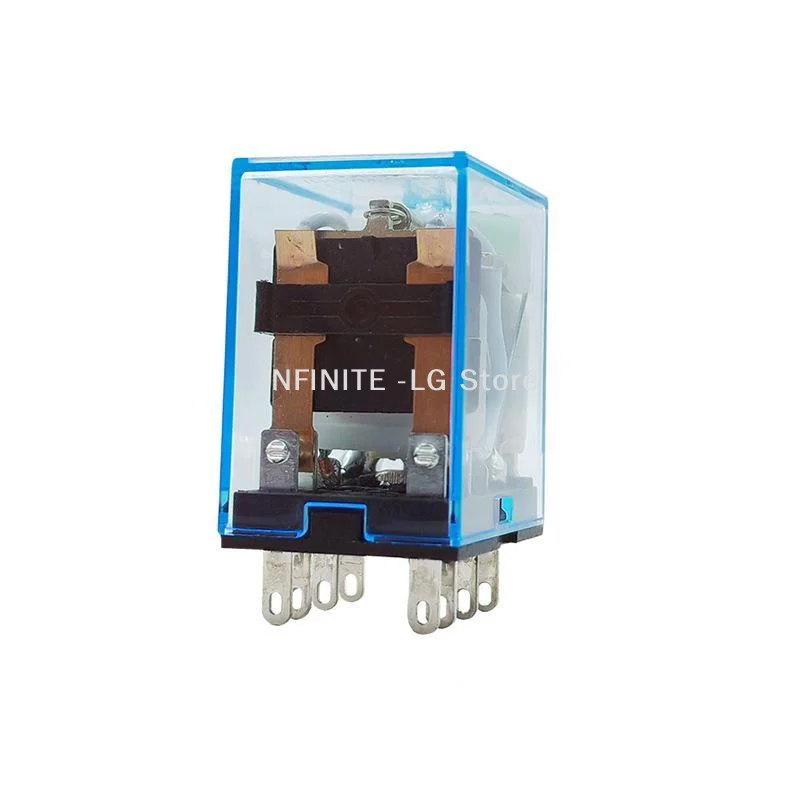 MY2NJ/HH52P Miniature Coil General Electromagnetic Intermediate Relay Switch LED DC 12V 24V AC 24V 110V 220VINFINITE -LG