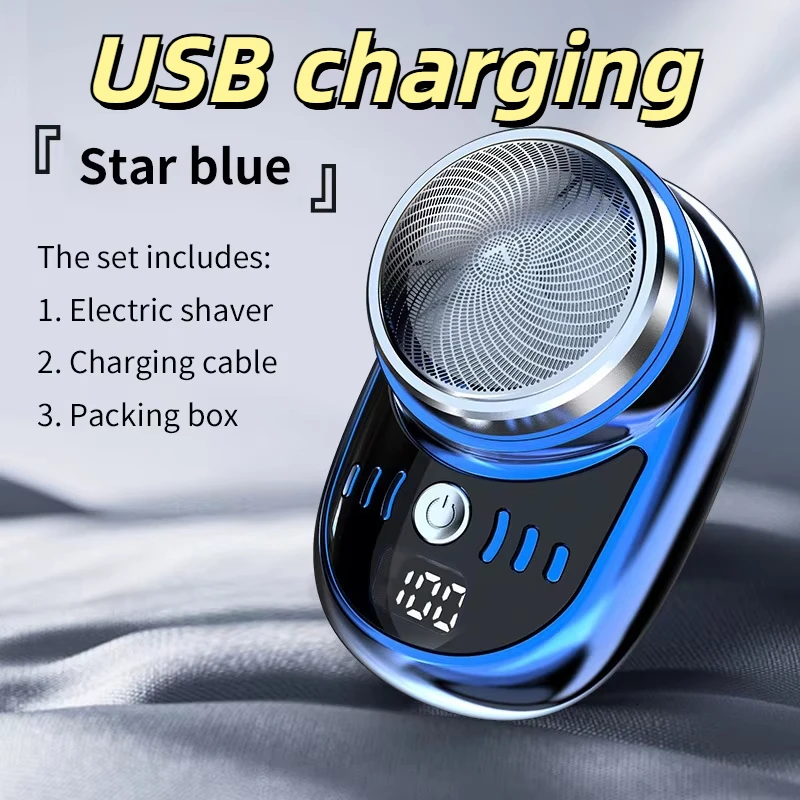 

USB Electric Mini Shaver Rechargeable Razor Waterproof Men Ladies Travel Portable Shaver Newly Upgraded 2024 Shining Model