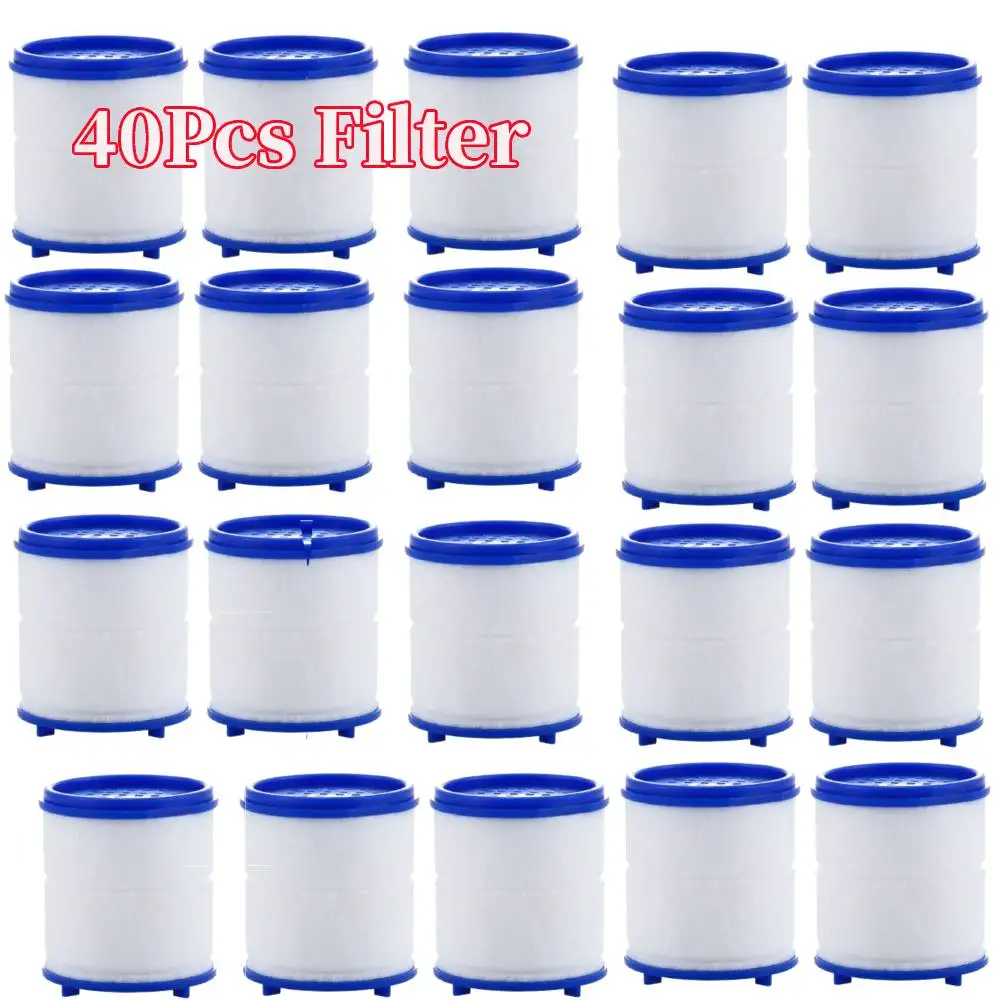 1Pc Filter Bubbler+20Pcs Filter,Faucet Water Filter 360° Rotating Splash Filters Remove Chlorine Heavy Metals Filtered Purifier