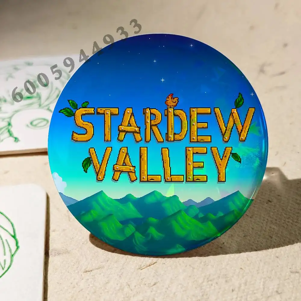 Stardew V-Valley Custom Badges 75mm 44mm 25mm 32mm 58mm Hat Backpack Accessories Toys Collect Gifts Large