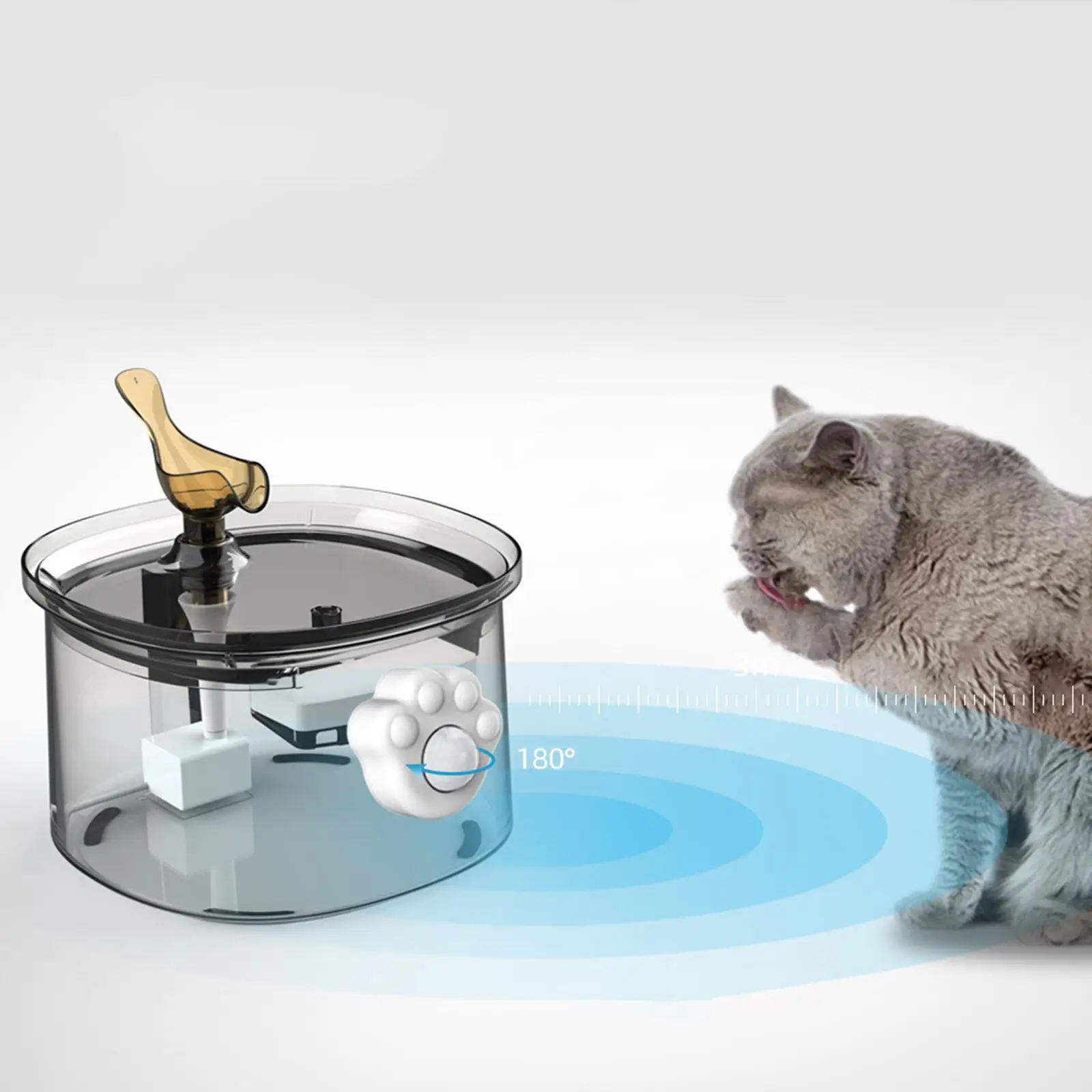 Sensor for Automatic Cat Water Fountain Switch Intelligent Infrared USB Detector for Cat/Dog Drinking Dispenser