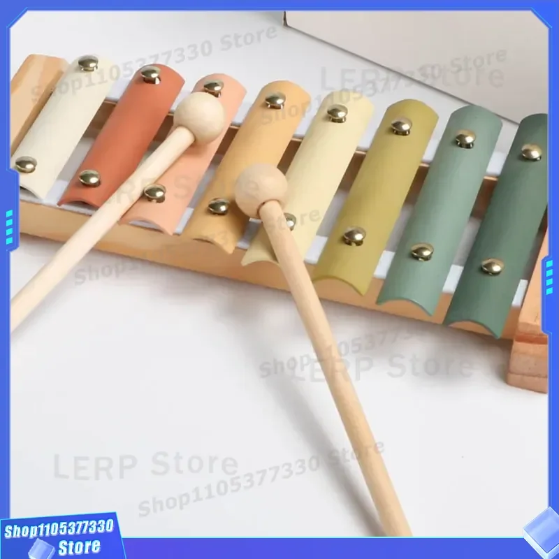 8 Tone Aluminum Plate Piano Octave Percussion Instrument Early Education Musical Toy Plastic Wood Wholesale Kids Gift Early