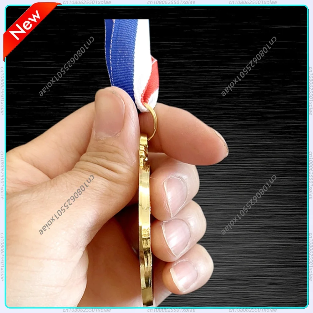 Soccer Medals Gold Silver Bronze Award Medals 2 Inch Zinc Alloy Football Medals with Neck Ribbon for Party Favors