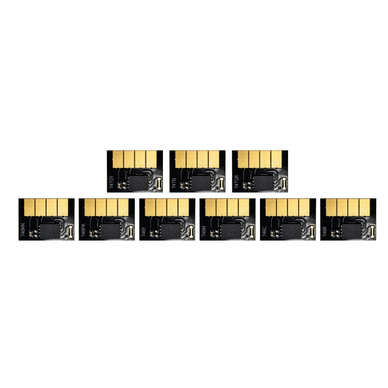 300ML 746 746XL 747 747XL Cartridge Chip Compatible For HP DesignJet Z6+ Z9+ Printers 300ML One Time Use Cartridge Stable Chip