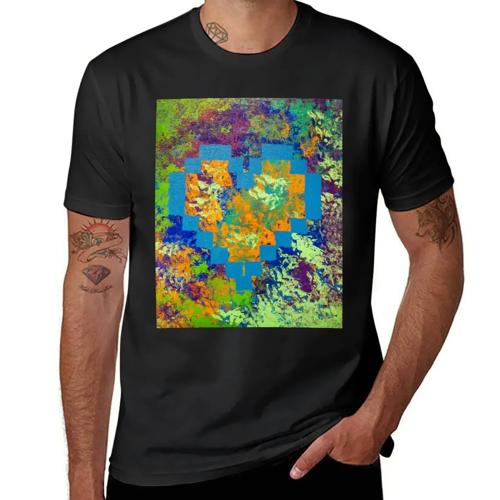 Pixel Heart by Jasmine T-Shirt plus sizes sweat customizeds graphics men clothes