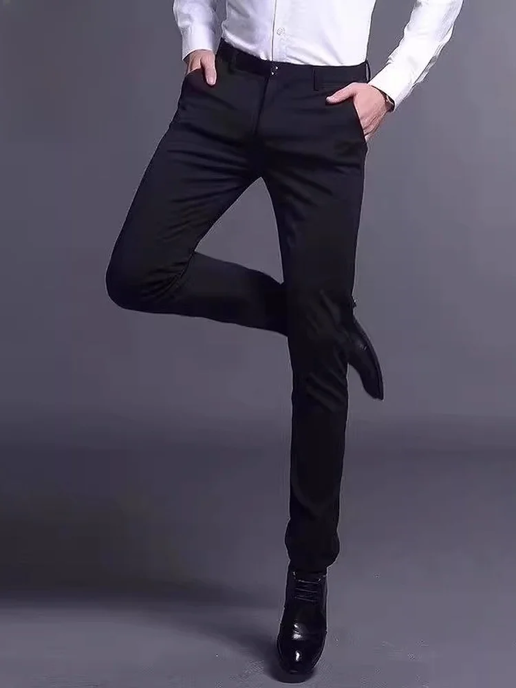 

Мужские повседневные брюки-чинос с эластичным поясом, прямые, длинные, весенние, новые, молодежные, для активного образа жизни