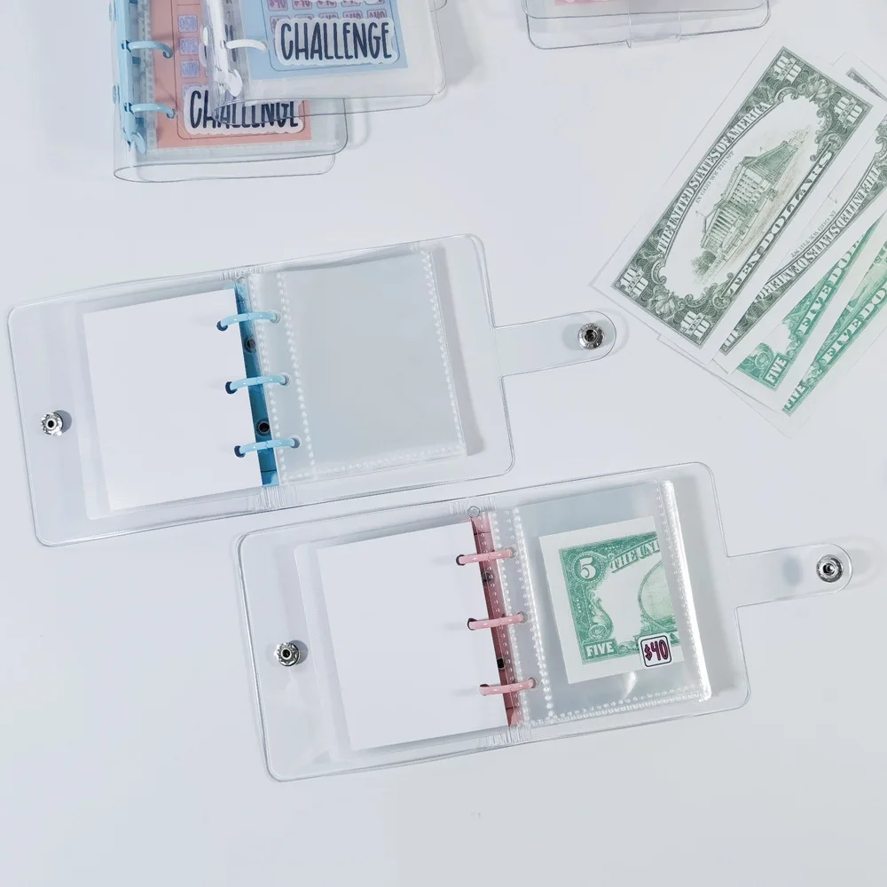 Creative Savings Deposit Bag, Cash Ledger, Mini Savings Binder, Binder Envelope Savings Challenge Book, Mini Budget Hanging Chart