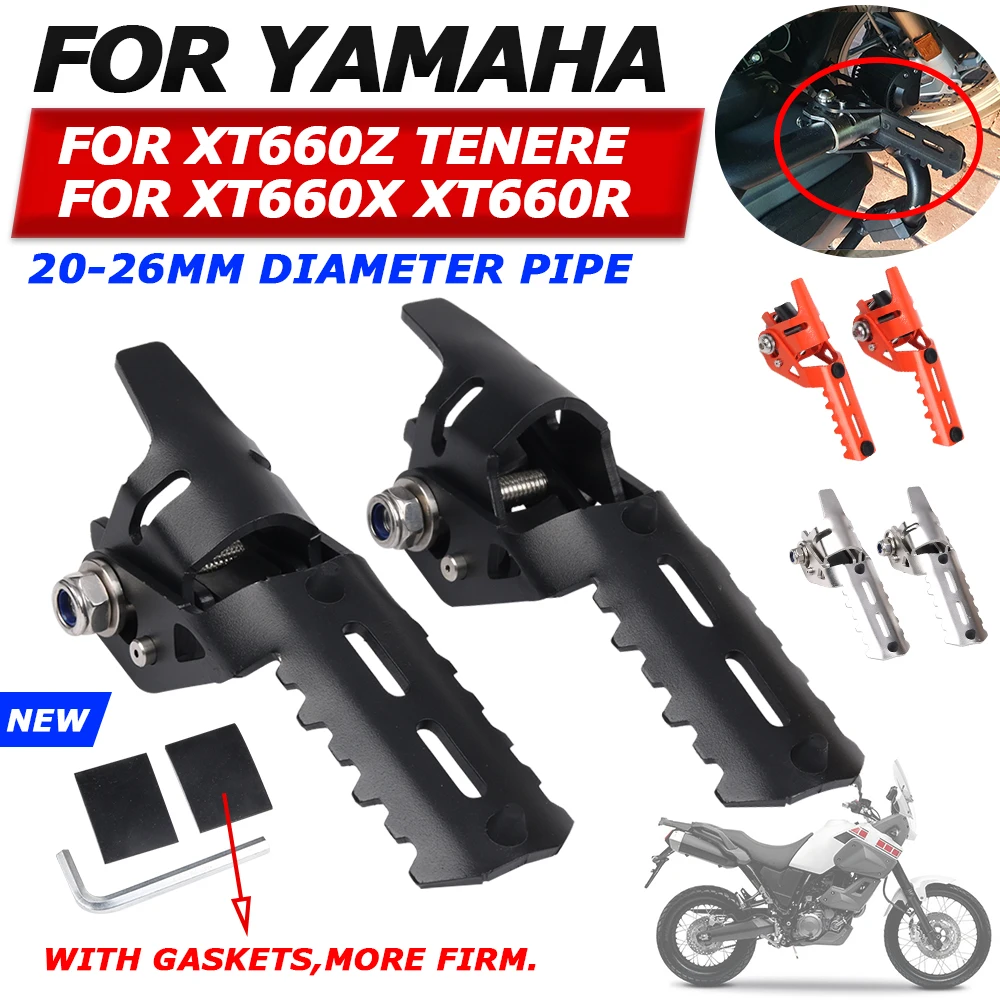 

For YAMAHA XT 660 Z Tenere XT660Z XTZ 660 XT660X XT 660 X 660X R Motorcycle Accessories Highway Footrest Folding Footpeg Clamps