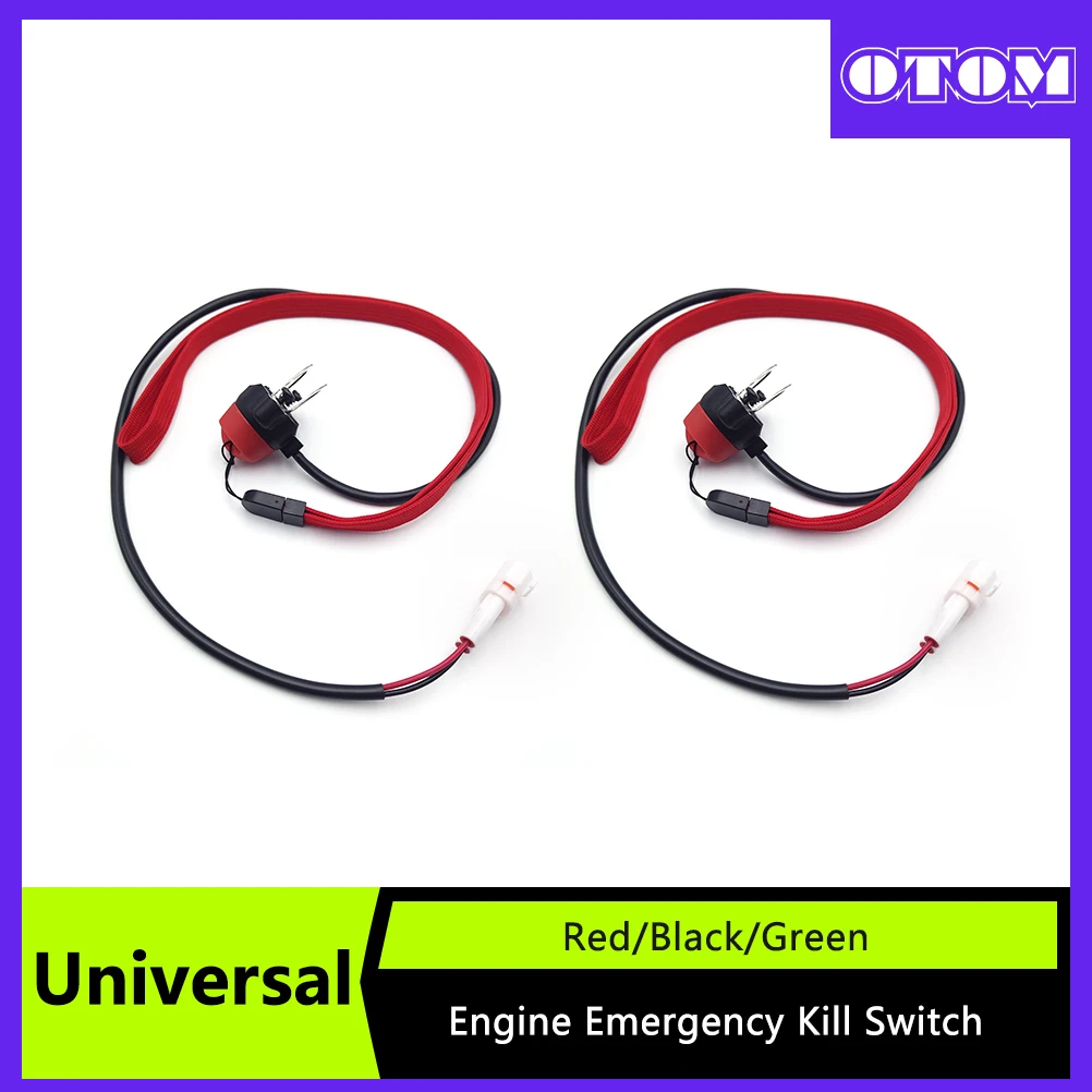 Motorcycle Engine Emergency Kill Switch Stop ON OFF Button Flame-out Universal For ATV UTV KTM CRF YZF KXF RMZ Pit Dirt Bikes