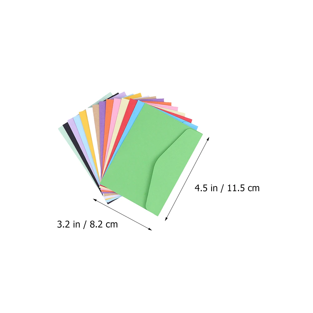 

70Pcs Colorful Paper Practical Postcard Practical Envelope Postcard Envelope for Paper Envelopes Cards Decorations