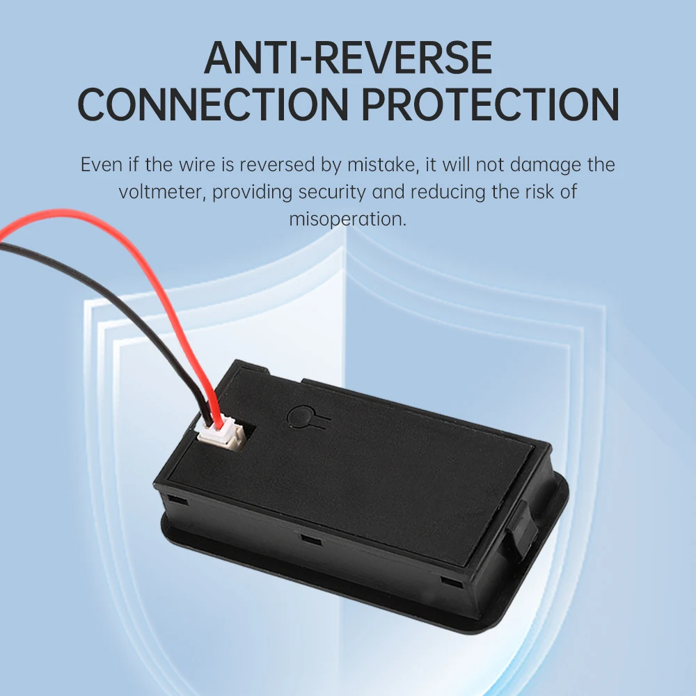 8-100V Dc Batterij Capaciteit Voltmeter Indicator Voor Lood-Zuur Lithium Batterijen Met Lage Druk Alarm Anti-Omgekeerde Verbinding