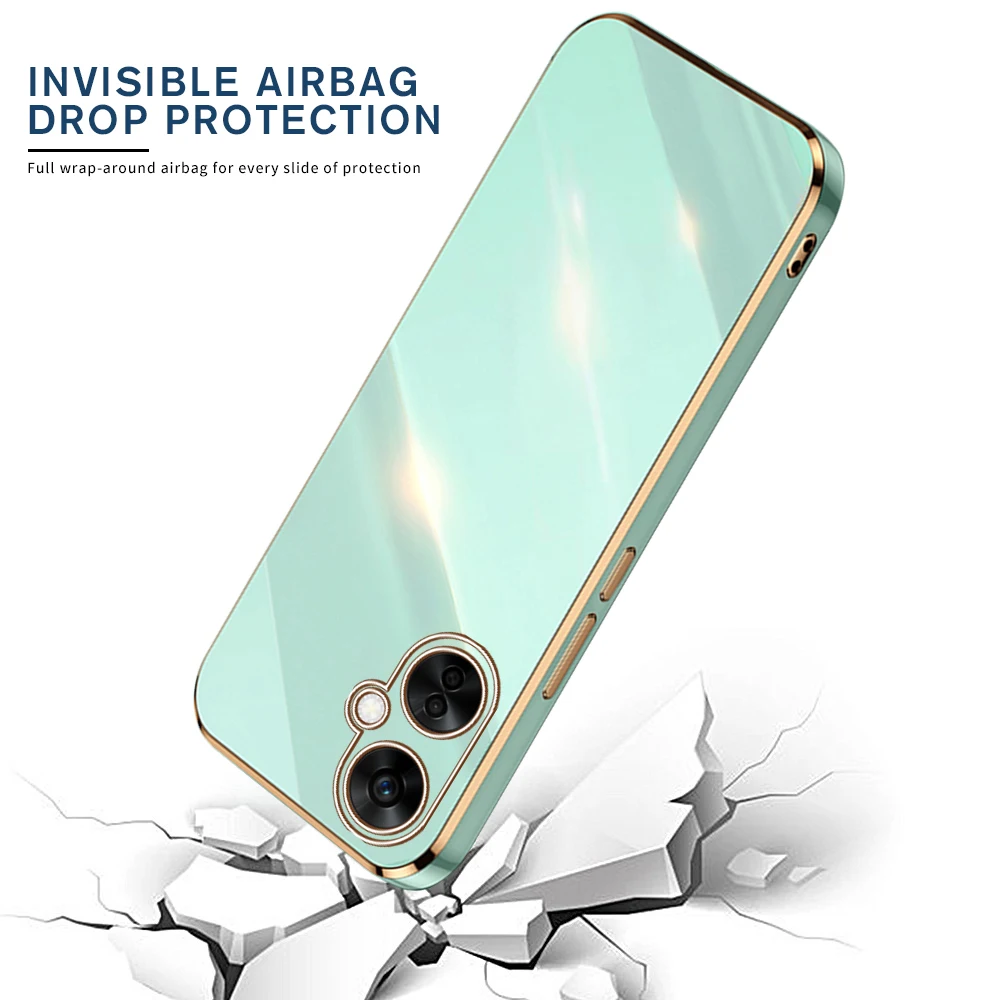 Funda de TPU suave chapada para OnePlus Nord CE 3 Lite N30 5G One Plus 1 + NordCE3 CE3 Light CE3Lite N 30, cubierta a prueba de golpes para cámara, nueva