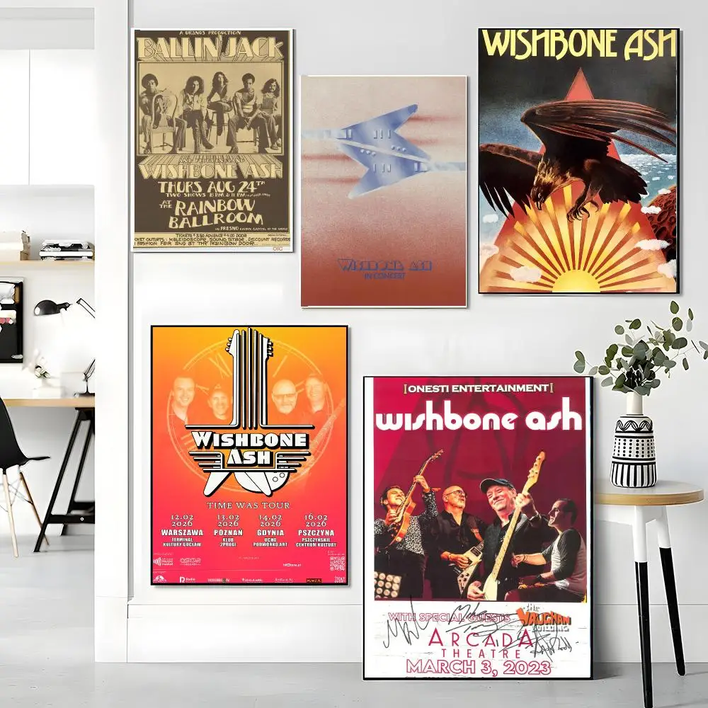 band W-Wishbone Ash-H Painting Calligraphy Artwork for Living Room Bedroom Office Home Decor