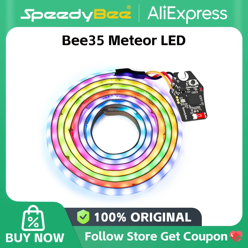 SpeedyBee Bee35 Meteor LED Wireless Light Strip Configuration Length Flexibility 785mm for 2.5inch-3.5inch FPV Cinewhoops