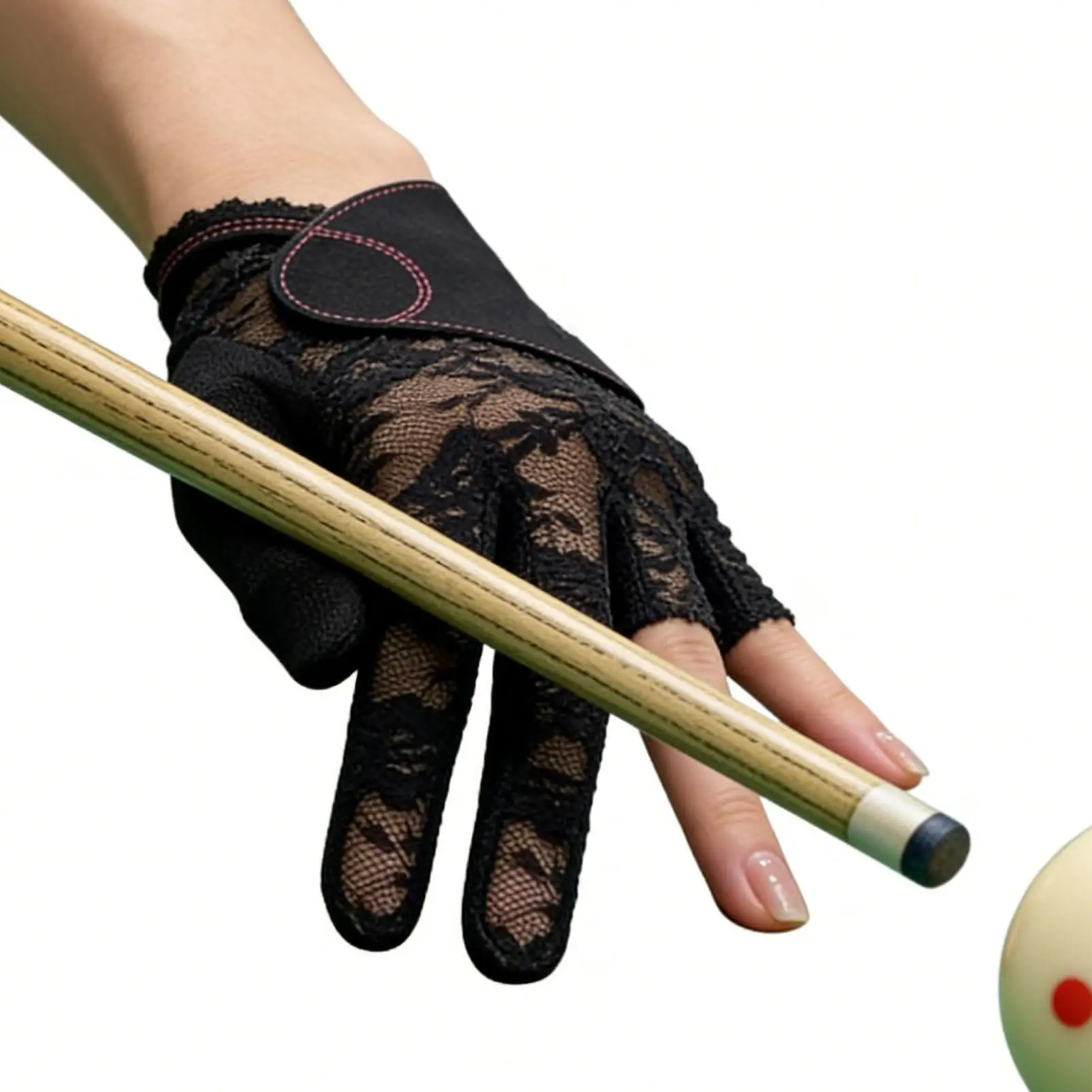 

Перчатка для бильярда женская, на левую руку, на шнуровке, для домашних тренировок, турниров, соревнований, занятий в спортзале, баре