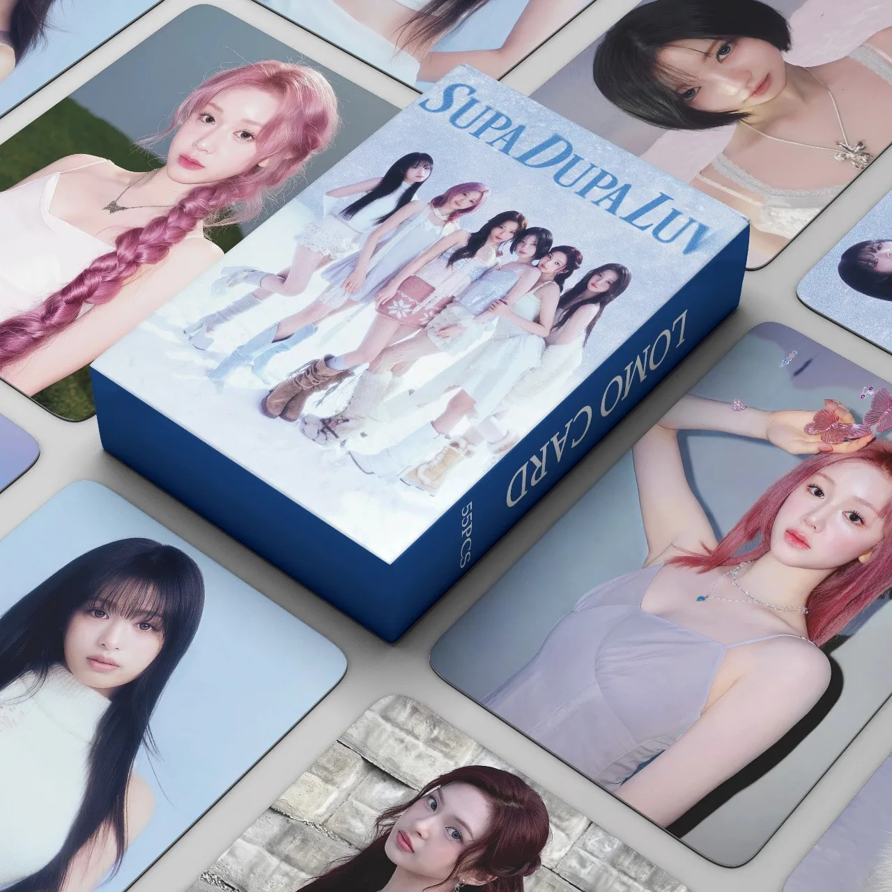 

55 шт. фотокарточек BABYMONSTER из нового альбома SUPA DUPA LUV, ломо-карточки WE GO UP с HD-печатью, RUKA, AHYEON, ASA, CHIQUITA, PHARITA, подарок для фанатов