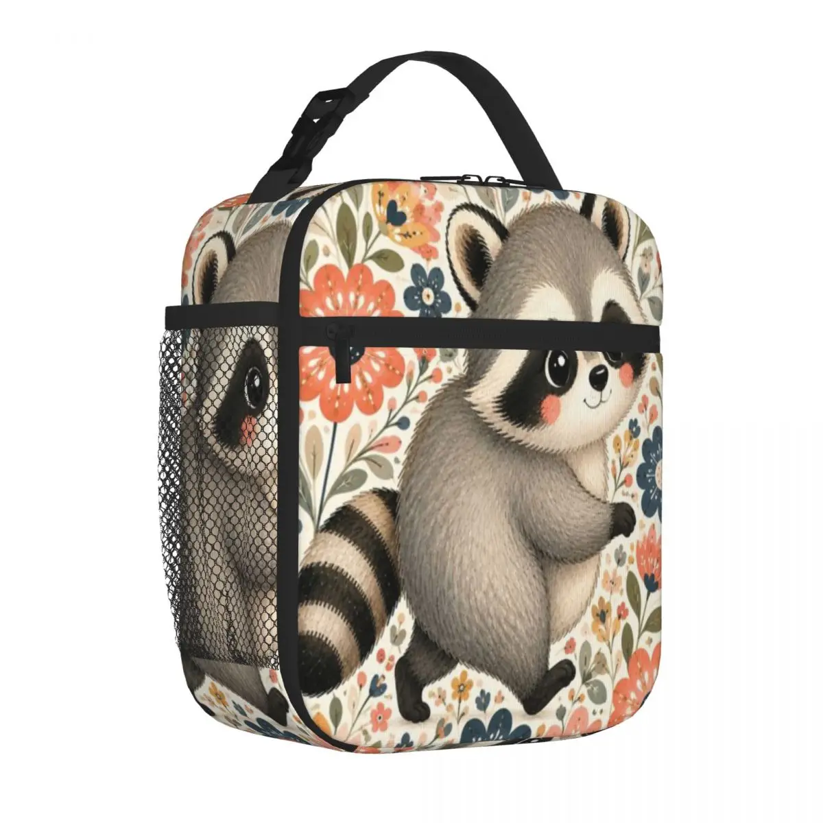 Hot Sale Jimothy In A Floral Folk Garden Casual Canvas Lunch Bag Home To Go Thermal Lunch Bag