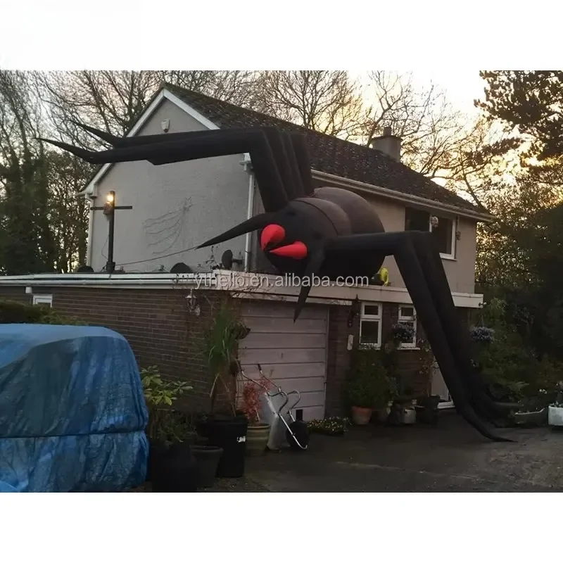 Custom Giant Inflatable Halloween Spider Models for Festival Events
