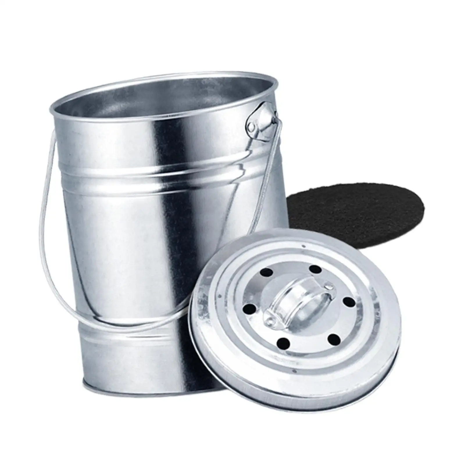 Kitchen Compost Bin Waste Recycling with Lid Sealed Portable Fermentation Tank Trash Can for Garden Indoor Backyard Kitchen