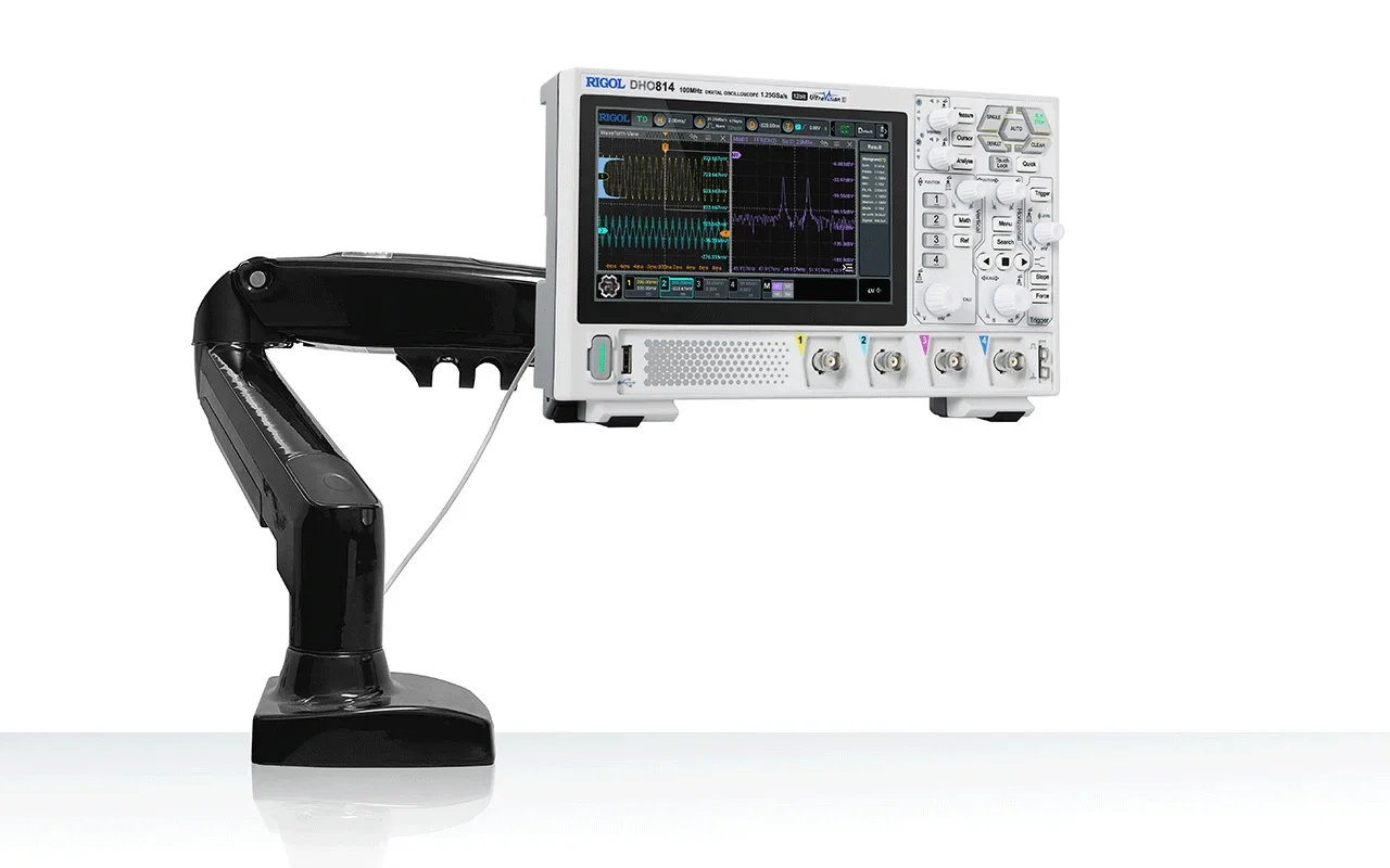 RIGOL Digital Oscilloscope DHO814 100MHz 4channels 1.25 GSa/s Memory Depth  25Mpts  HD touch screen LCD Display
