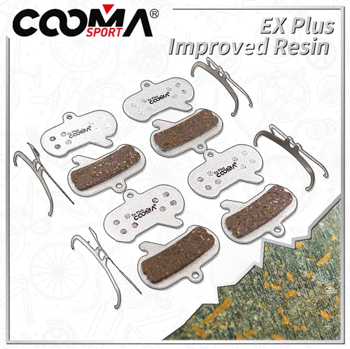 Imagen 1 del producto 4 pares de pastillas de freno de disco de bicicleta Ex Plus para pinza SRAM Maven todas las series, resina mejorada