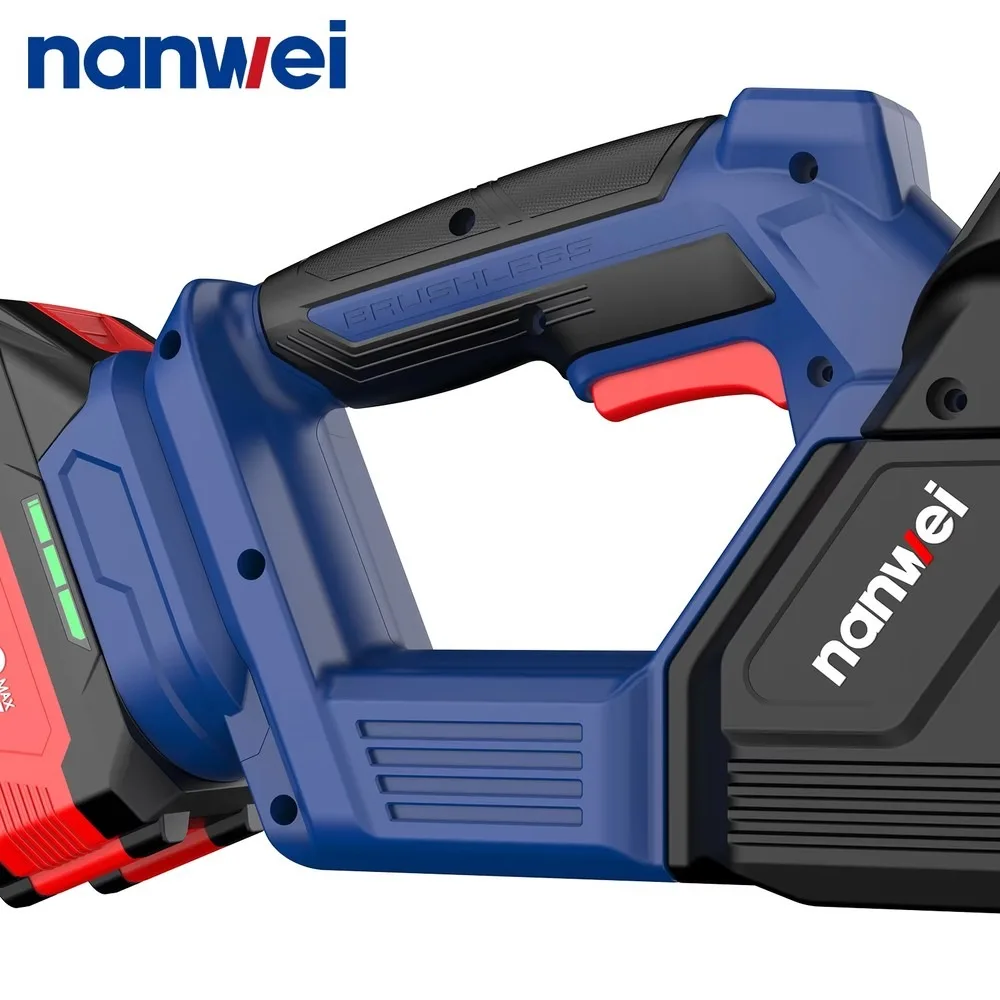 6 Inch Brushless Mini Electric Chainsaw Portable Handheld Cordless Chainsaw with Rechargeable Lithium Battery for