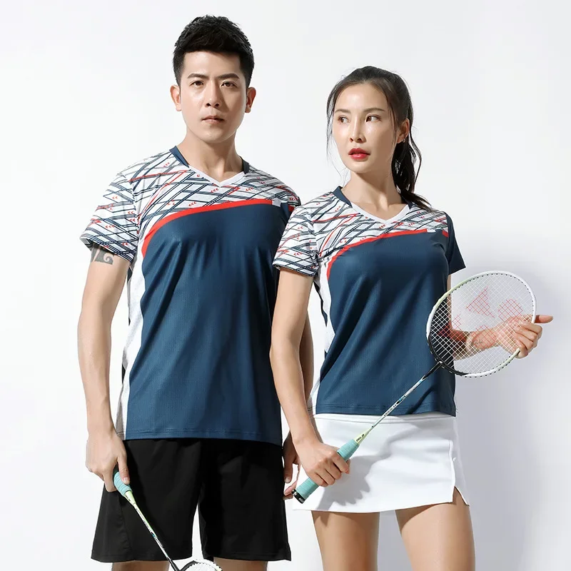 

Men & Women Shuttlecock shirt Tennis skirt Badminton training suits Short sleeve tracksuit Sportswear Badminton Jerseys & shorts