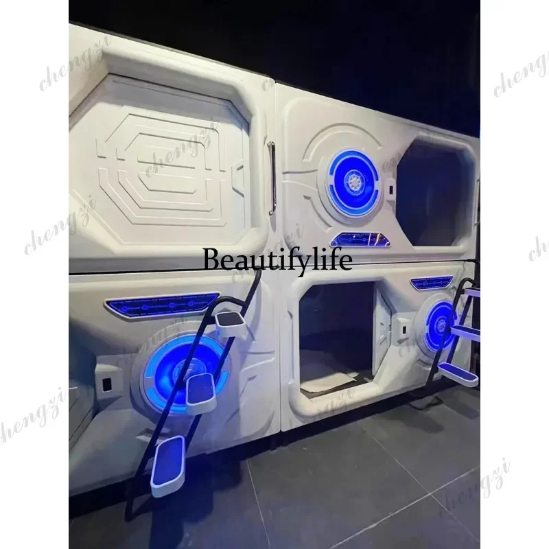 C178 Indoor space capsule capsule upper and lower bunk sleep space capsule bed lower household single bed