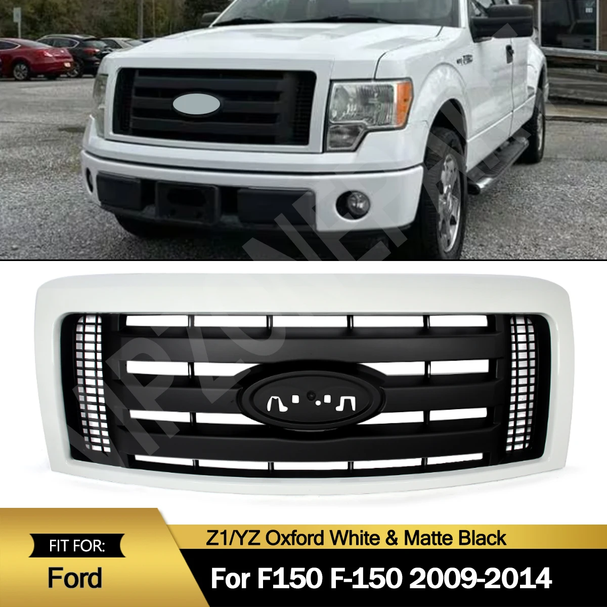 

Front Upper Grille Modified Grill Accessories For 2018-2020 Ford F150 Front Bumper Center Grille Honeycomb Racing Radiator Grill