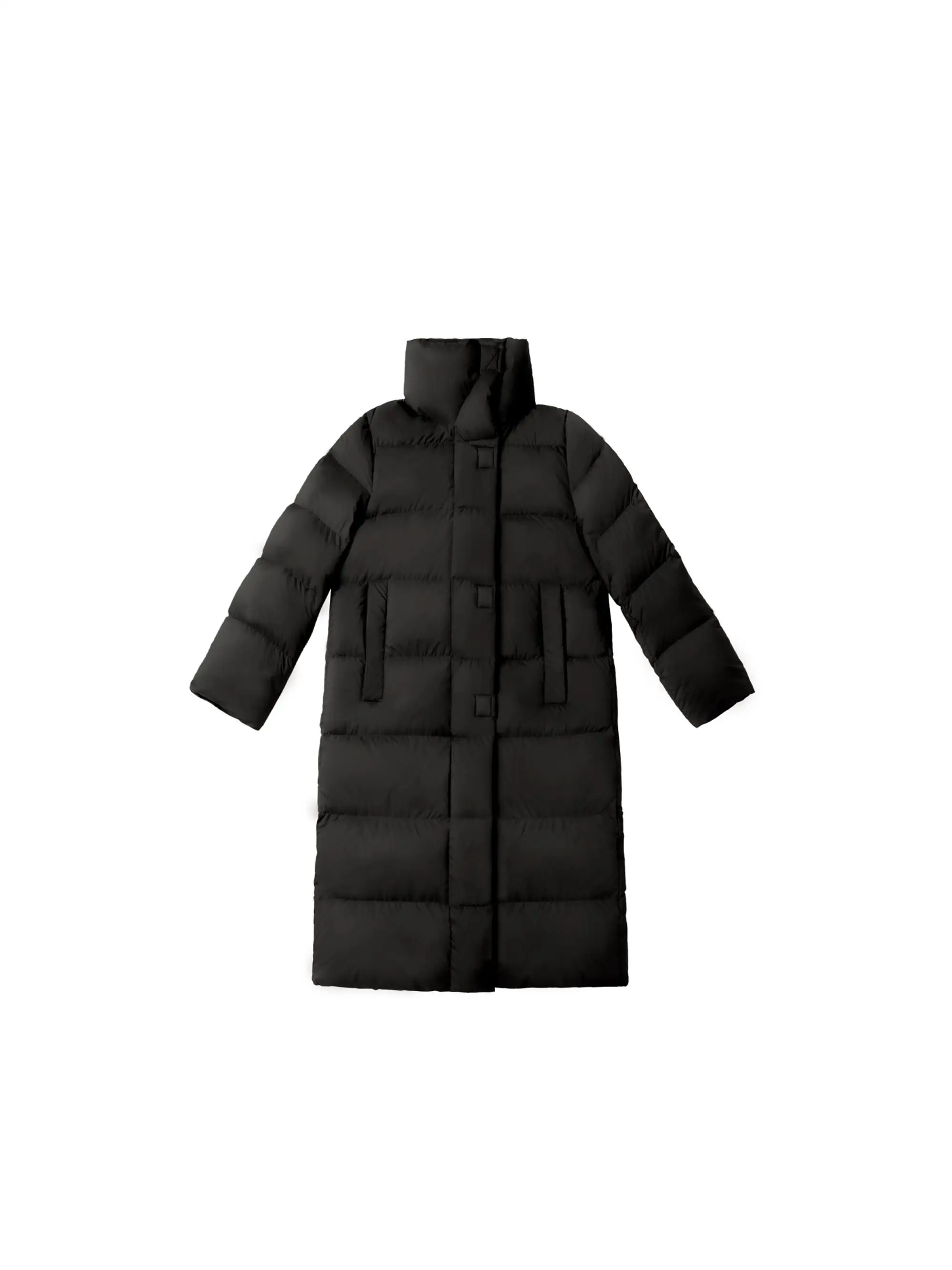 

Пуховик TangFa из белого гусиного пуха, длинное женское пальто с воротником-стойкой, теплое, модное, верхняя одежда, зимняя коллекция