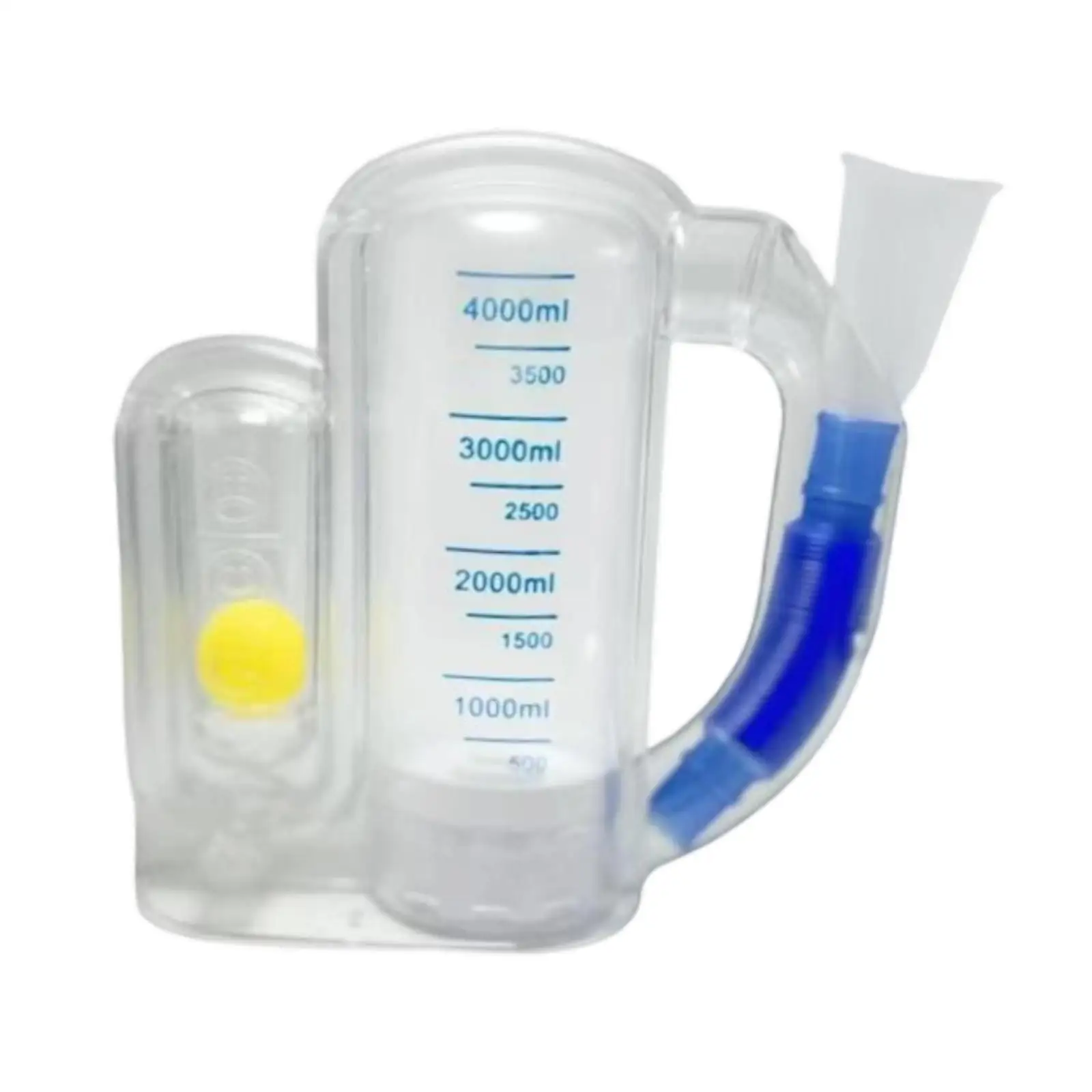 Breathing Exercise Device 5000ml Capacity Measurement Washable Lung Trainer