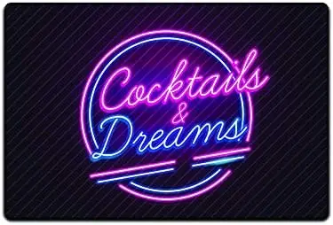 JP's Parcels Tin Signs Man Cave Décor - Metal Signs 12 x 8 in. Cocktails and Dreams